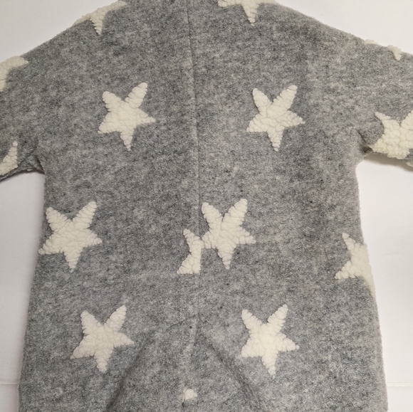 GAP Gray & White Star Button Down Toddler Jacket - Picture 6 of 9
